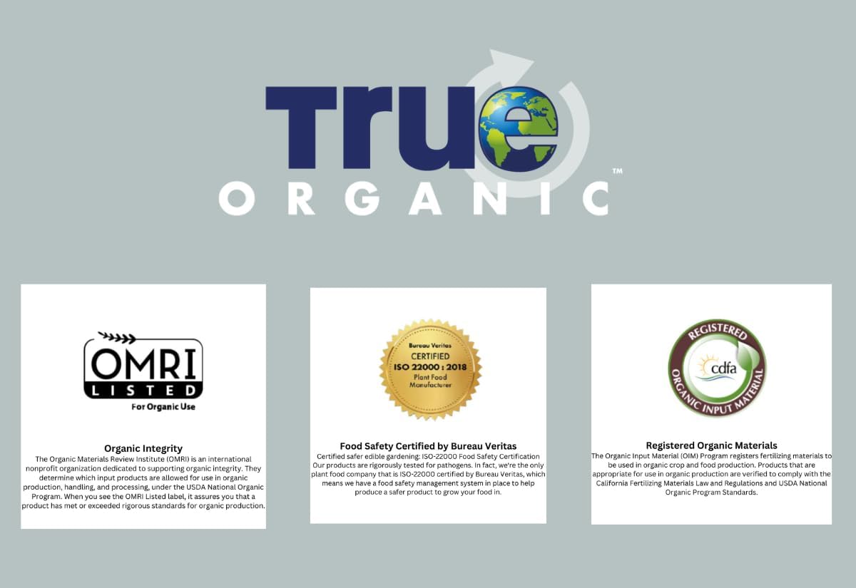 True Organic Chicken Manure – Natural Fertilizer for Soil Health and Plant Growth – Improves Aeration, Drainage, and Moisture Retention