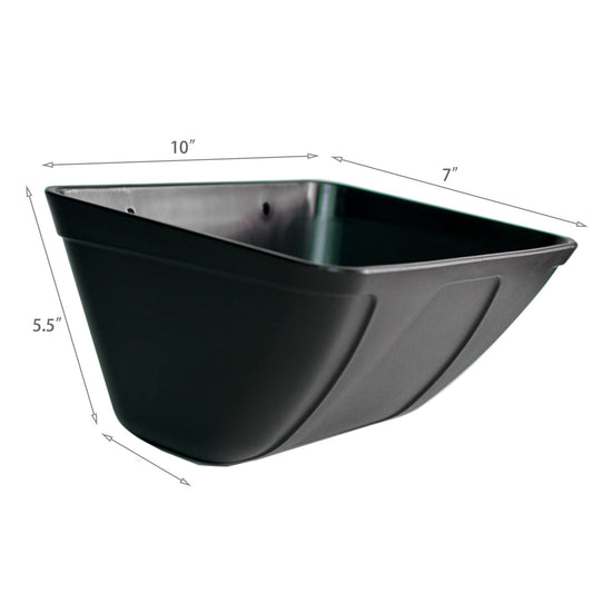 Hanging Chicken Feeder Trough for Goat Sheep Deer Poultry Duck Chicken Fence Feeder Livestock Feeding Container Goats Supplies Feeders Waterer Bucket