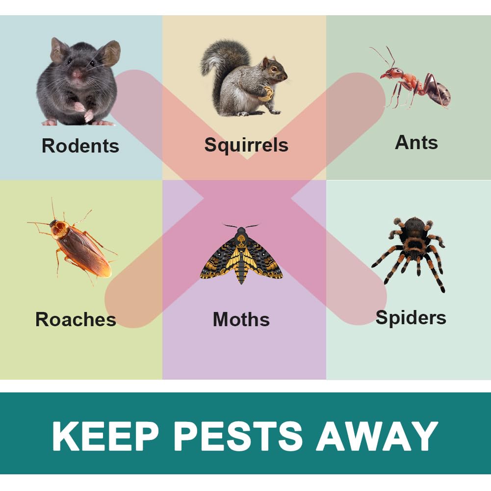 PEVAFI Pest Control Pouches, Rodent Repellent, Mouse Repellent, Repel Mice, Mouse, Rats, Ants, Roaches, Spiders, Moths & Other Pest, Rat Repellent Safe for Kids & Pets, Mice Repellent 8P