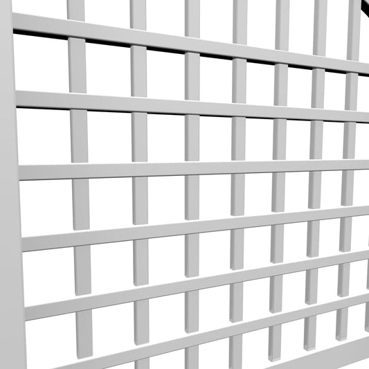 Vita Manchester White Vinyl Trellis – 60" x 82" PVC Lattice Privacy Screen for Climbing Plants & Vines, BPA & Phthalate-Free, Durable Outdoor Garden Décor, Easy Installation, Weather-Resistant