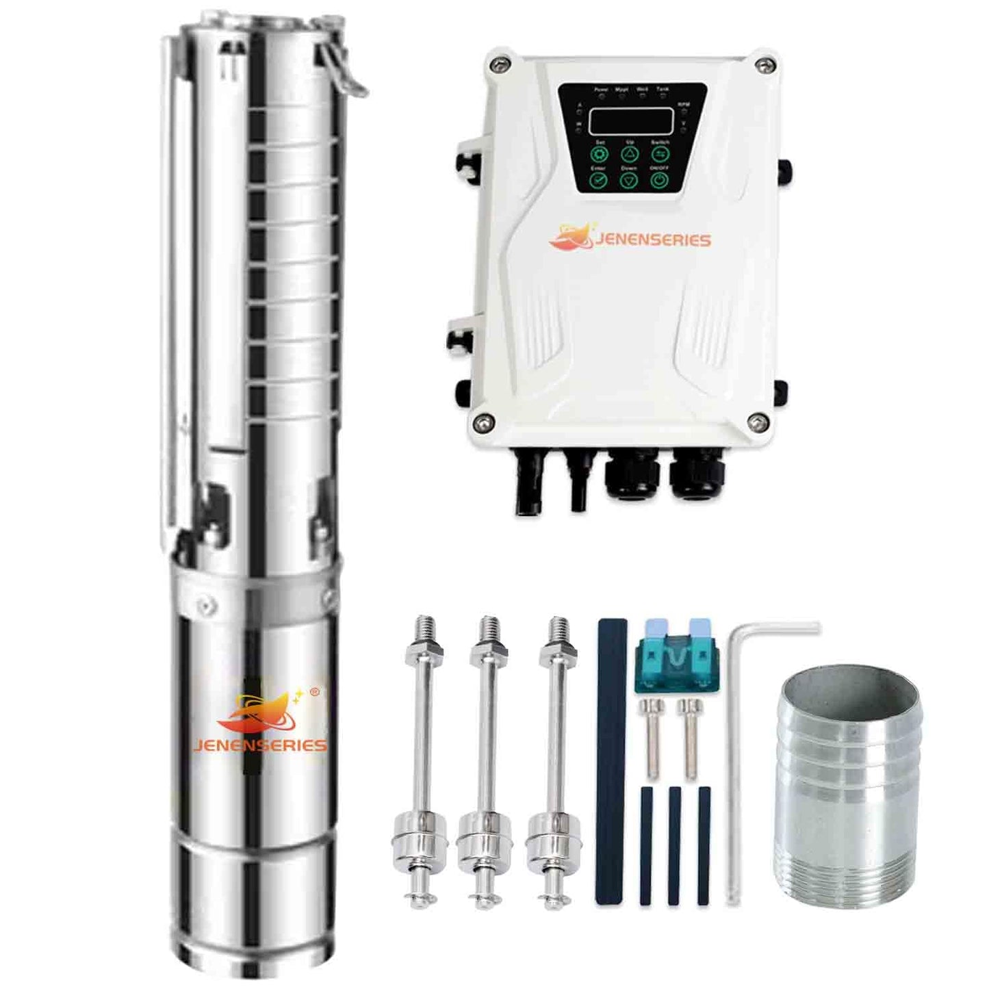 JENENSERIES Solar powered impeller water pump (750W+ controller)