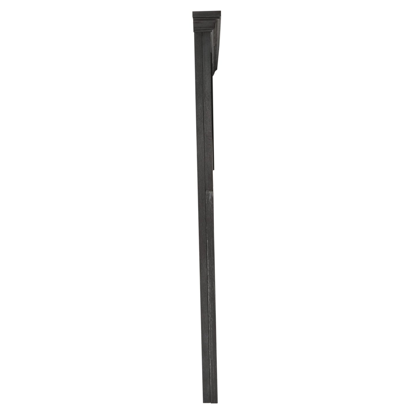 Office Star Products OSP Home Furnishings Farmhouse Basics King Headboard Only, Rustic Black Finish