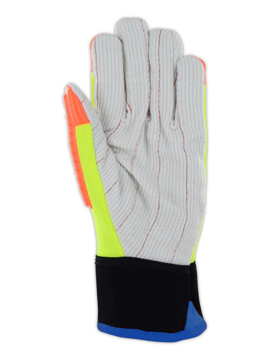 MAGID T-REX Primal Series ANSI A2 Corded Palm Impact Gloves , 48 Pairs, Size 7/Small, TRX510W