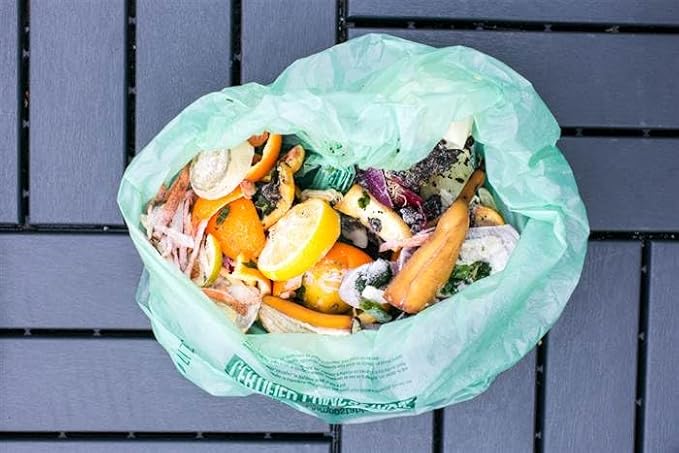 4 Gallon Compostable Trash Bags by BioBag, 75 Count, BPI Certified, Meets ASTM D6400 Standards, Made in USA, Small Kitchen & Bathroom Liners