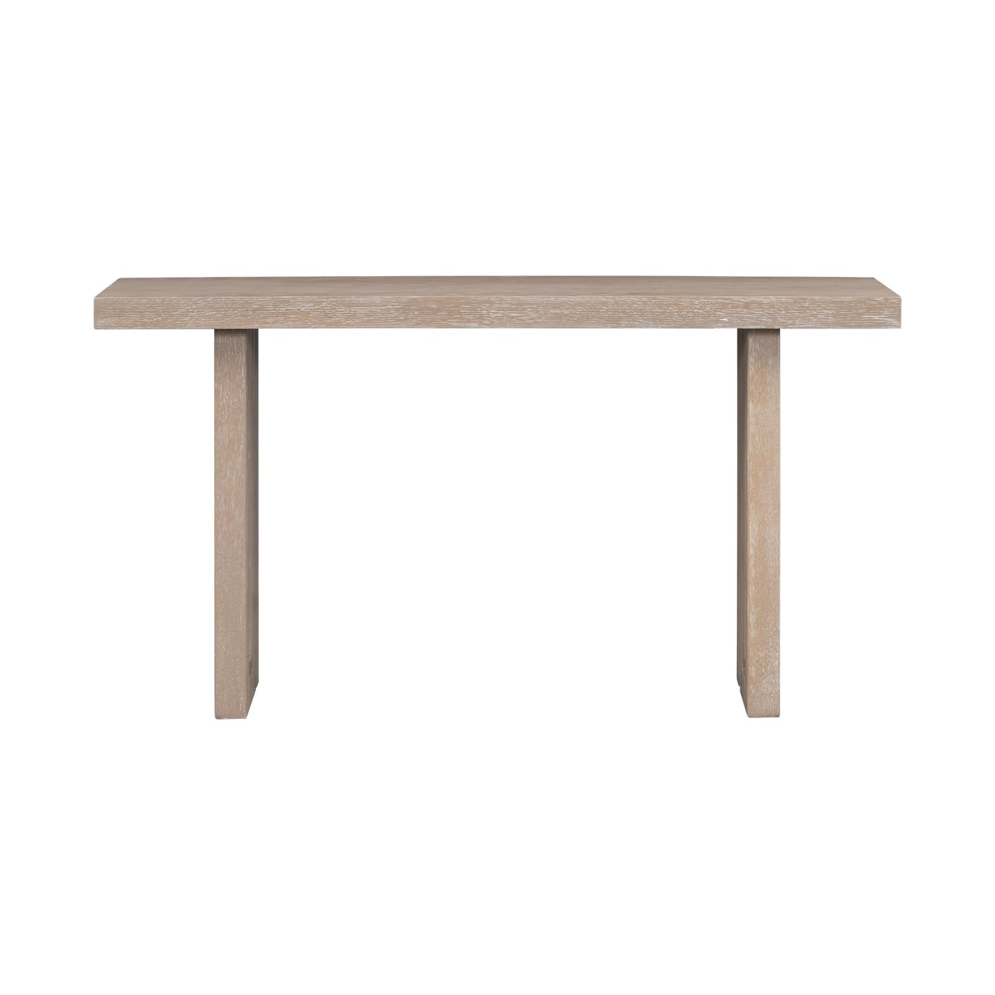 Merax Farmhouse Uniquely Designed Oak Veneer Console Table with Distinctive Side Shapes for Entryway, Hallway, Living Room, Foyer, Natural