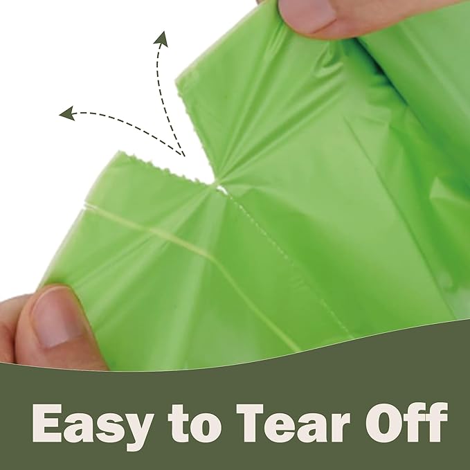 5 Gallon Compostable Trash Bags Compost Food Scrap Waste Bags with US BPI ASTM D6400 and Europe OK Compost Home Certified Green Christmas Gift 50 Couts
