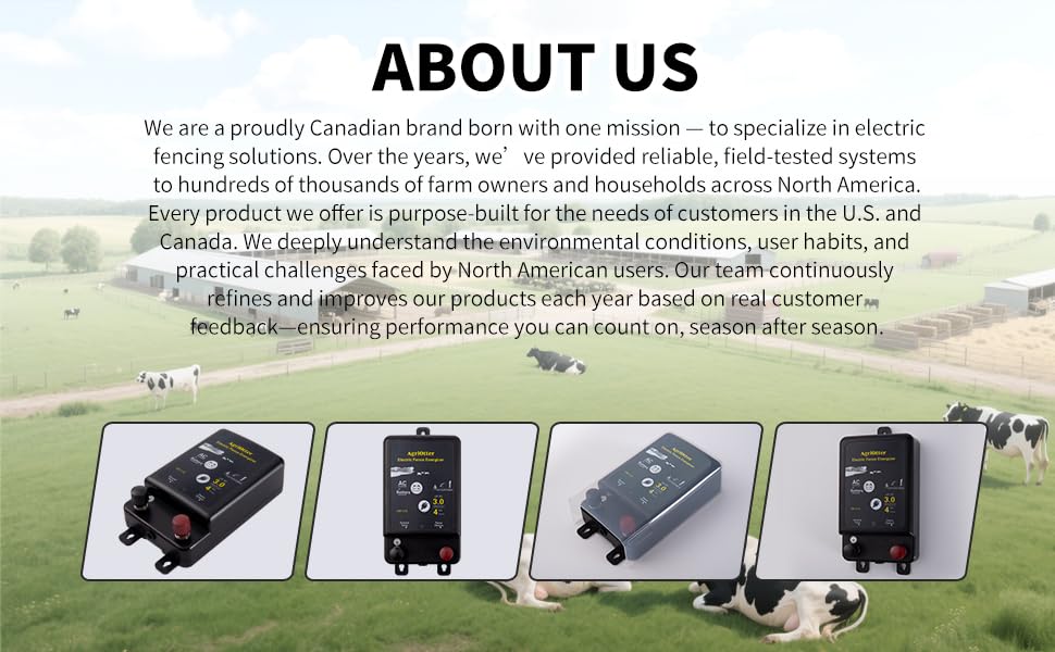 2025 New Tech 2 in 1 Electric Fence Energizer Charger Plug-in & 12V Battery, Waterproof & Safe Wide Coverage Energizer for Farms, Suburban Homes, Gardens, Livestock, Pets & More