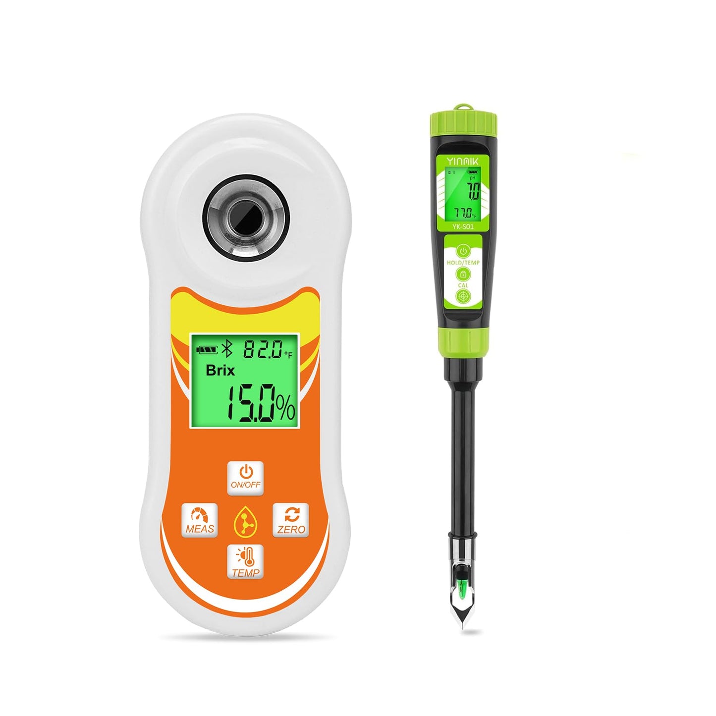 YINMIK Brix Refractometer and Soil pH Meter