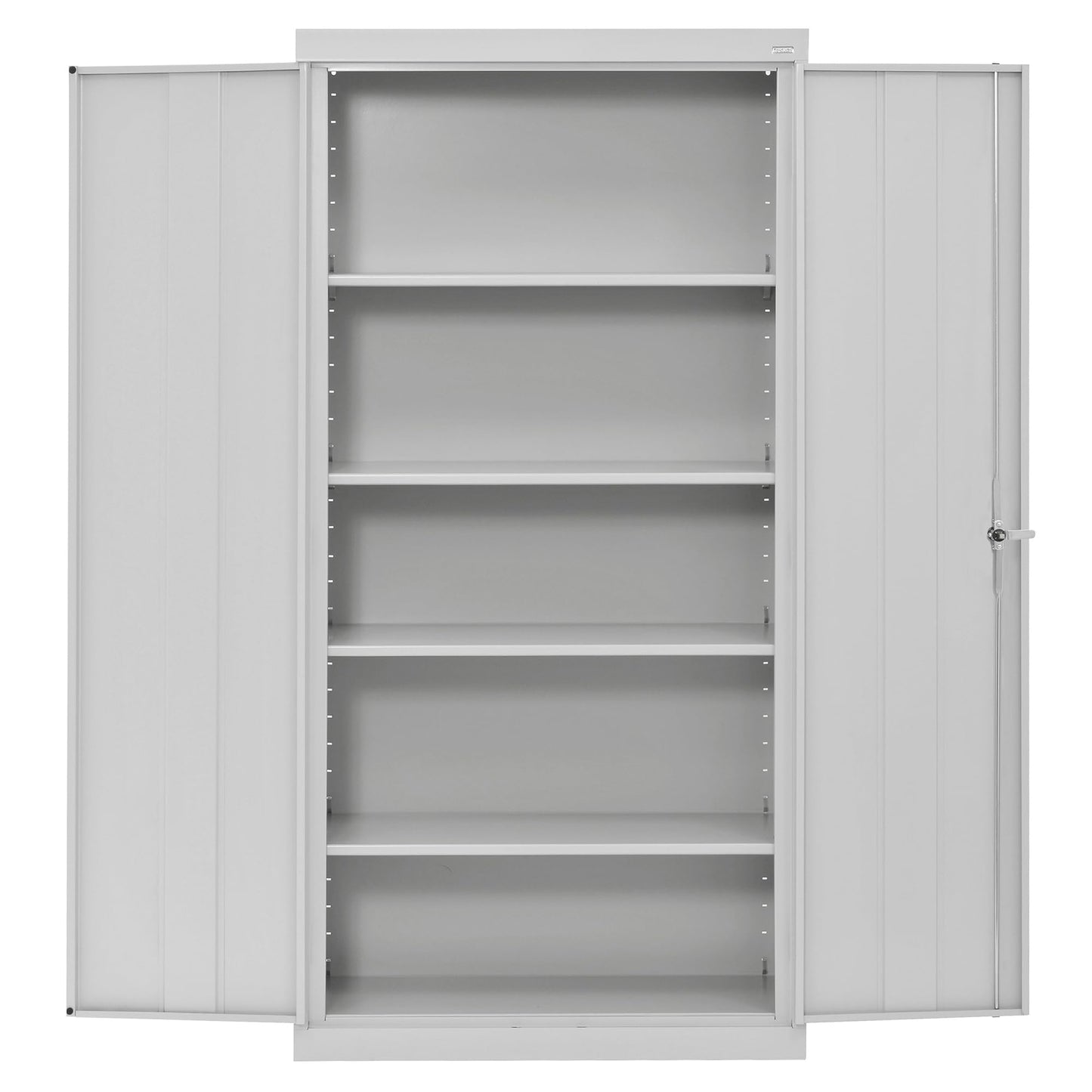 Sandusky CA41362472-05 Classic Series Metal Storage Cabinet with Adjustable Shelves, Locking Handle, 24" D x 36" W x 72" H, Dove Gray