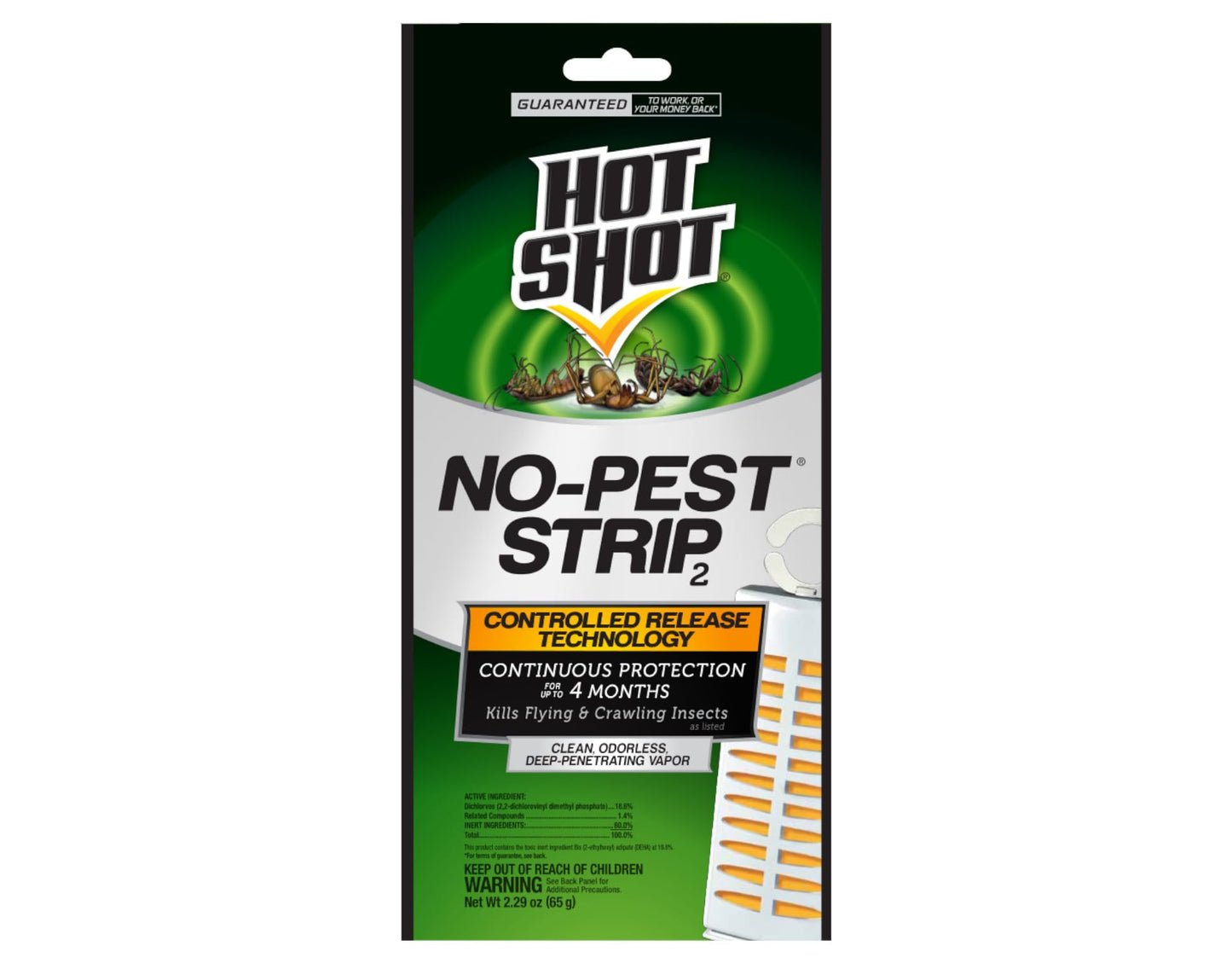 Hot Shot No-Pest Strip 2 2.29 Ounce (Pack of 5)