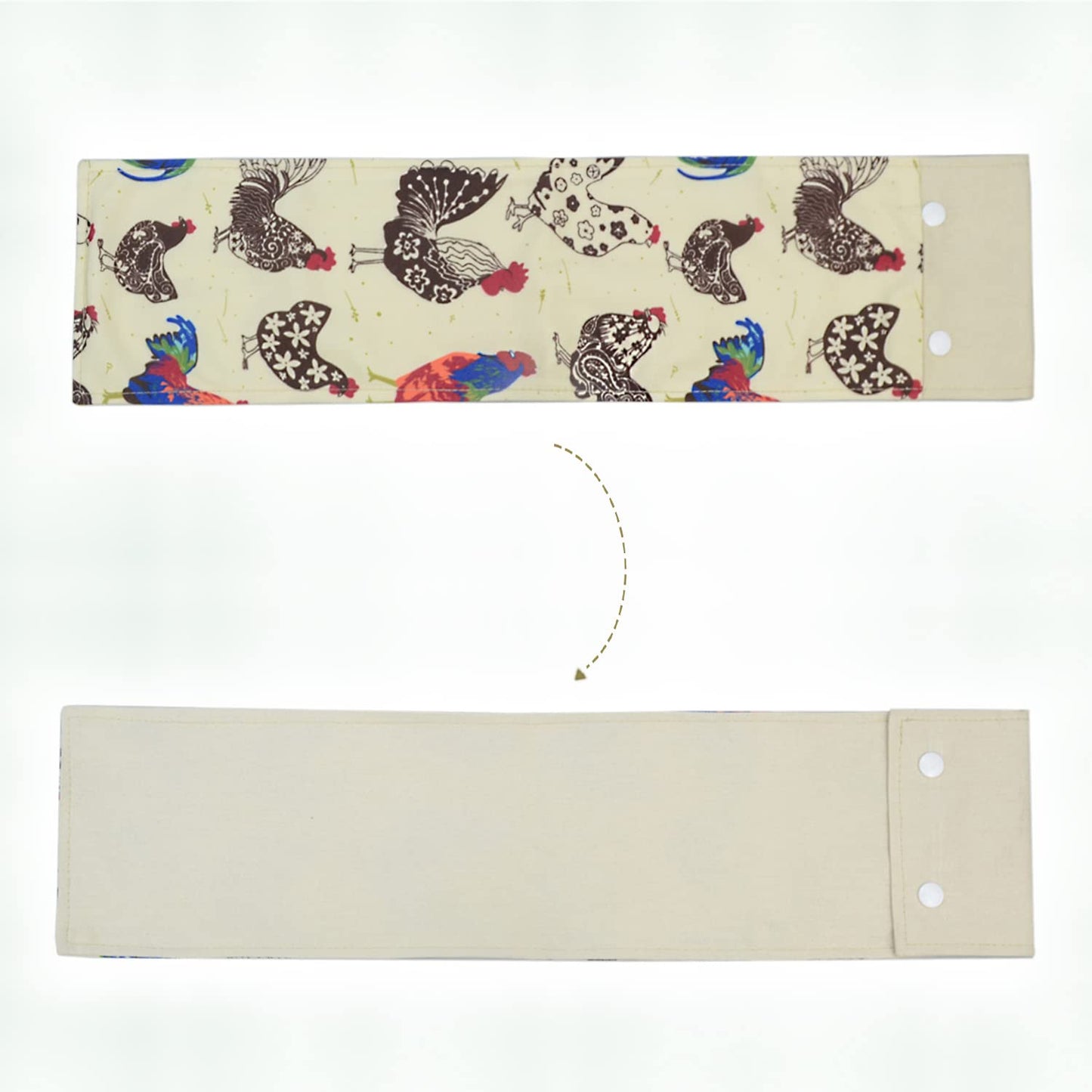 3 Chicken Nest Box Curtains with Simple Button for Chicken Breeders Nesting Boxes Coop Gifts Size 19" by 4" Each Panel