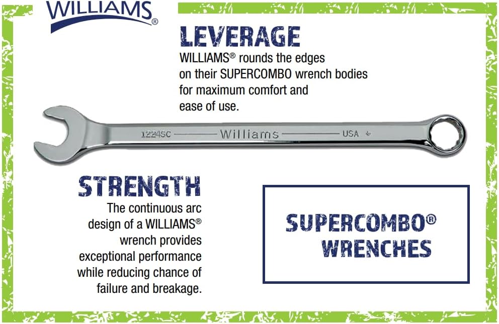 Williams WS-1171SCA 11-Piece Super Combo Wrench Set