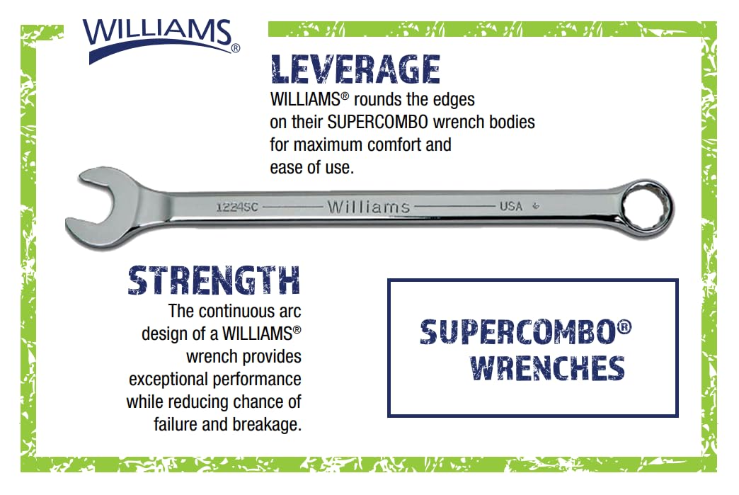 Williams WS-1171SCA 11-Piece Super Combo Wrench Set
