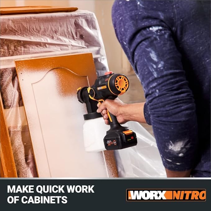WORX NITRO 20V Cordless Paint Sprayer Power Share with Brushless Motor