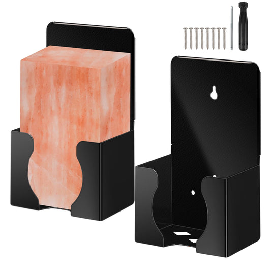 KHEARPSL 2pcs Stainless Steel Salt Block Holder 4lbs Mineral Lick Salt Block Holder for Deer Horse Cattle Salt Lick Blocks, Bottom with Drainage and Ventilation Holes