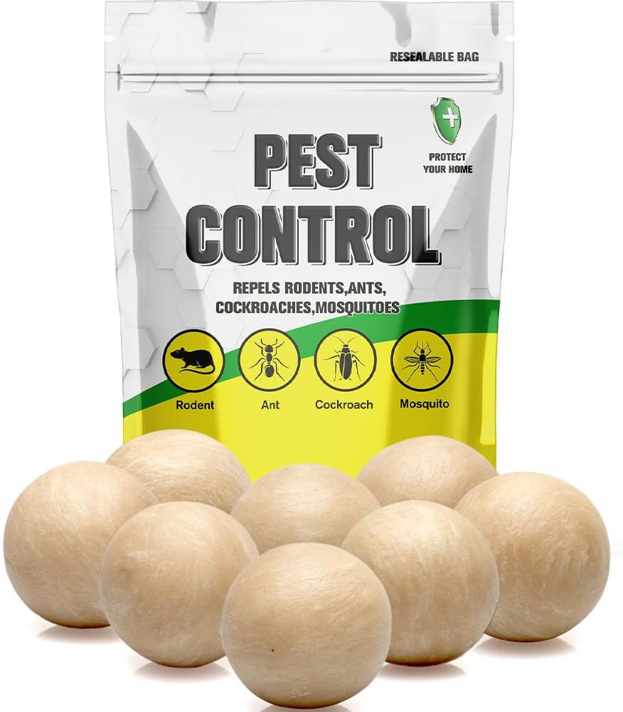 SCFKAOF Pest Control, Mouse Repellent Indoor, Rodent Repellent Outdoor, Spider Repellent Indoor, Rat Repellent, Mice Repellent Indoor, Repel Ants, Roaches, Spiders, Moths & Other Pests-8P