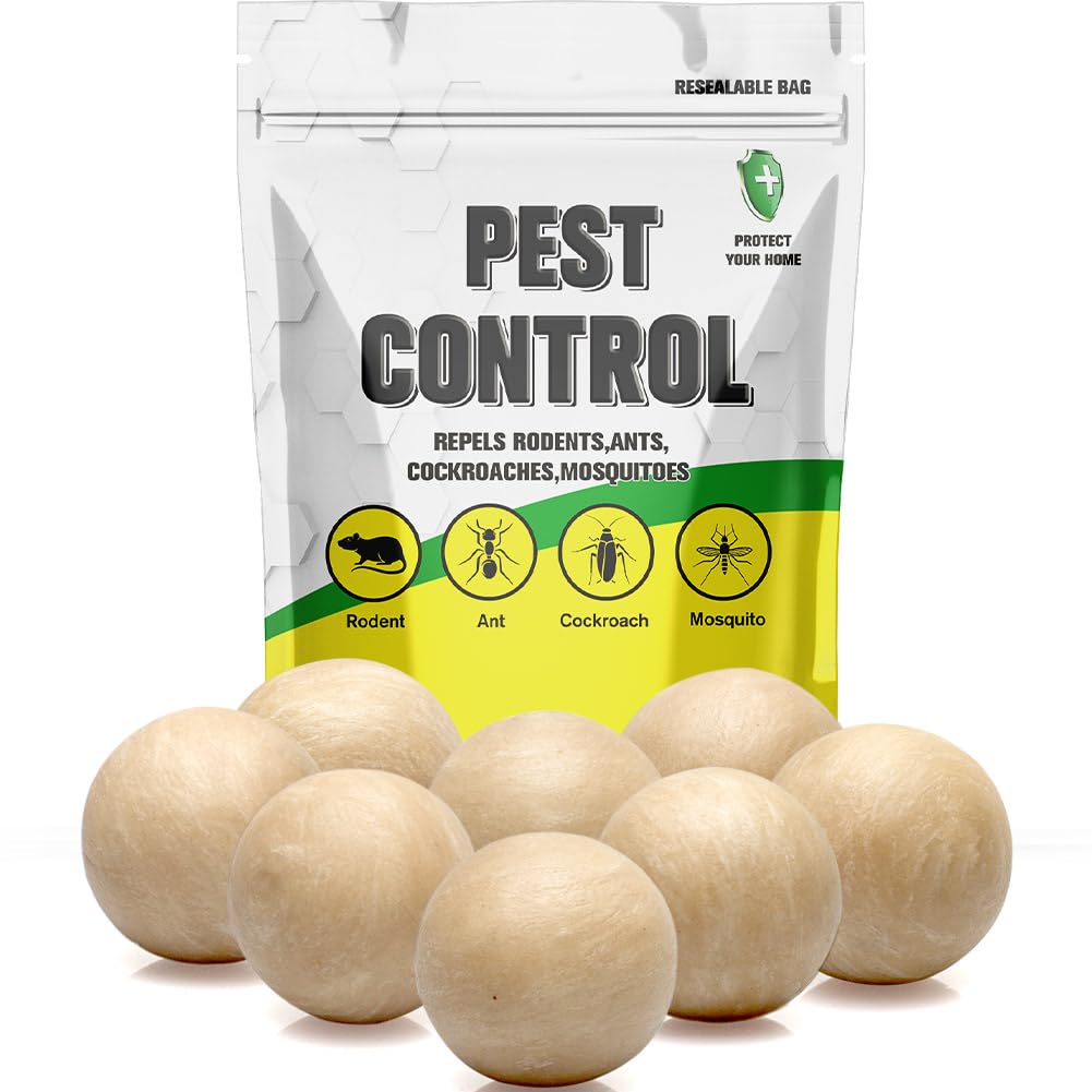 SCFKAOF Pest Control, Mouse Repellent Indoor, Rodent Repellent Outdoor, Spider Repellent Indoor, Rat Repellent, Mice Repellent Indoor, Repel Ants, Roaches, Spiders, Moths & Other Pests-8P