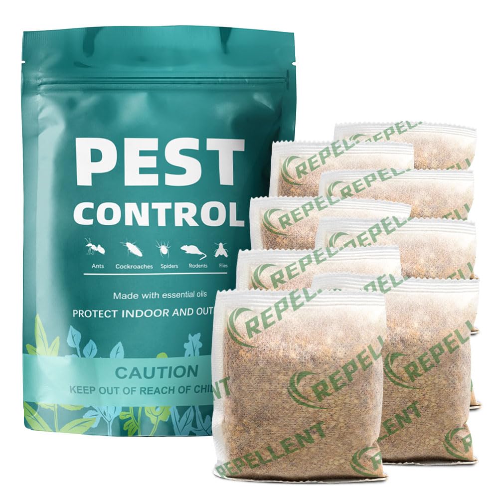 PEVAFI Pest Control Pouches, Rodent Repellent, Mouse Repellent, Repel Mice, Mouse, Rats, Ants, Roaches, Spiders, Moths & Other Pest, Rat Repellent Safe for Kids & Pets, Mice Repellent 8P