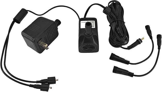 SAC SMARTEN ARTS Submersible Water Pump - Quiet, 119GPH, 10W, 12V, 3.6ft Lift for Aquariums, Fountains, Ponds, Hydroponic Systems