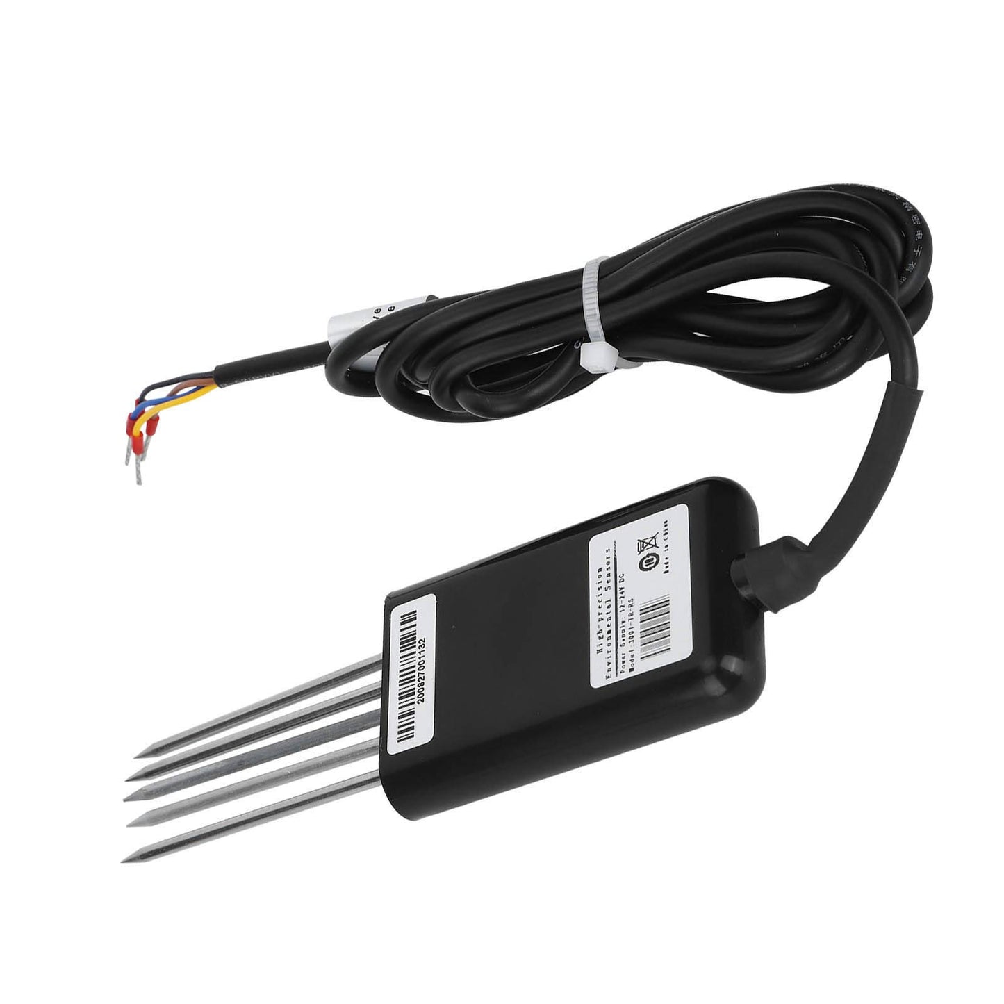 Soil Comprehensive Sensor Soil NPK Temperature and Humidity EC Sensor 5Pin Conductivity Detector Tester RS485 for Garden, Lawn, Plant Care, Farm and Indoor Outdoor Plants