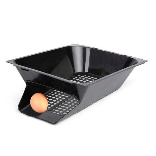 Homestead Essentials Deluxe Metal 4 Compartment, Forward Rollout & Rollaway, Hen & Chicken Nesting Box with Universal Easy Access Protective Egg Laying Collection Lid