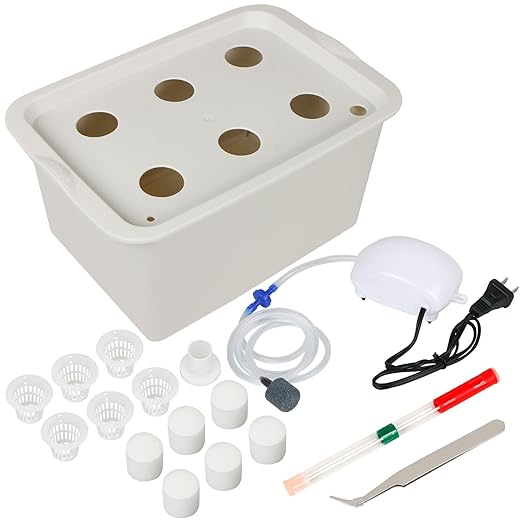 Hydroponics Grower Kit DIY Self Watering Indoor Hydroponics Tools Hydroponic System Planting Container Include Aquarium Air Pump Buoy Planting Box