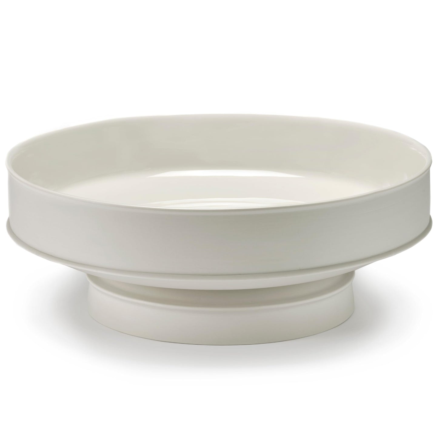 Serax Raised Bowl | Dune tableware accessories by Kelly Wearstler | XL porcelain white bowl | Farmhouse Kitchen and Dinnerware Sets for Home, Family, Party