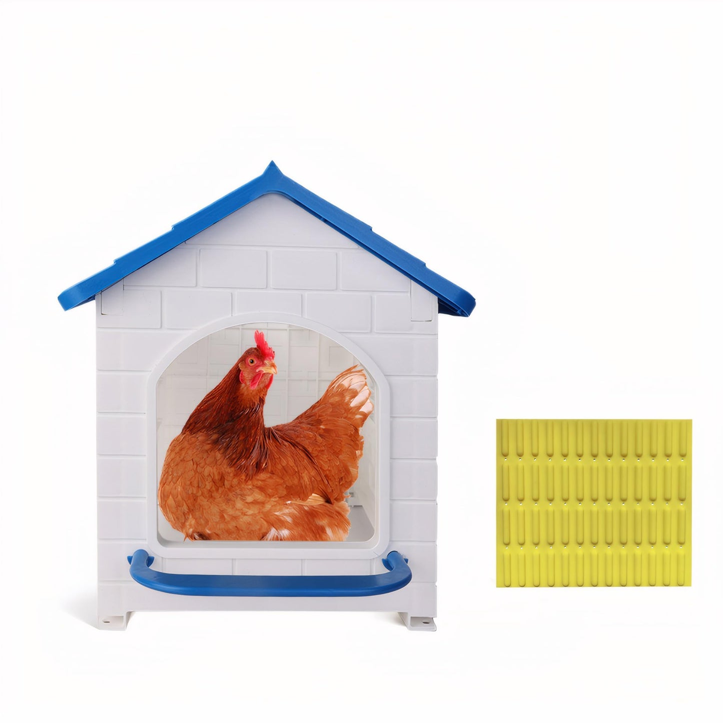 Waterproof Chicken Nesting Box for Laying Eggs - Easy to Assemble, Washable Nesting Pad, Wall or Ground Mounted, Indoor & Outdoor Use for Chicken, Duck, Rabbit, Poultry (1 Pack)
