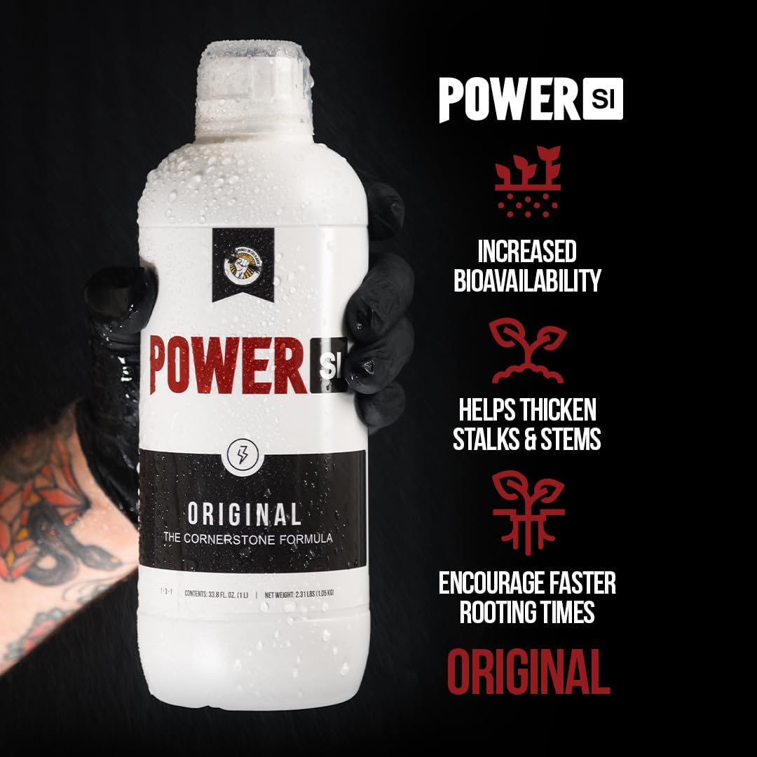 PowerSi Original 5L – Premium Silica Supplement for Stronger Plants & Maximum Nutrient Uptake – Enhances Growth, Resilience & Yield – Highly Concentrated & Fast-Acting