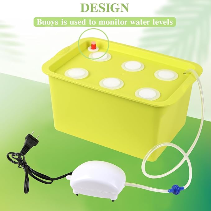 Hydroponics Grower Kit Hydroponic SystemSelf Watering Indoor Hydroponics Tools DIY Planting Container Include Aquarium Air Pump Buoy Planting Box