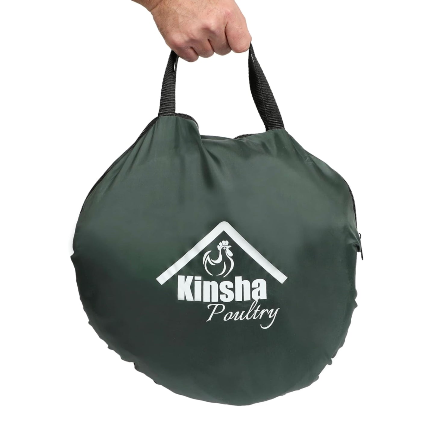 Kinsha Portable Chicken Coop Chicken with a New Upgraded Detachable Bottom Cover for Small Animals Foldable Outdoor Indoor Enclosure Chicken Pen- and Complete with a Feeder Bowl and Storage Bag