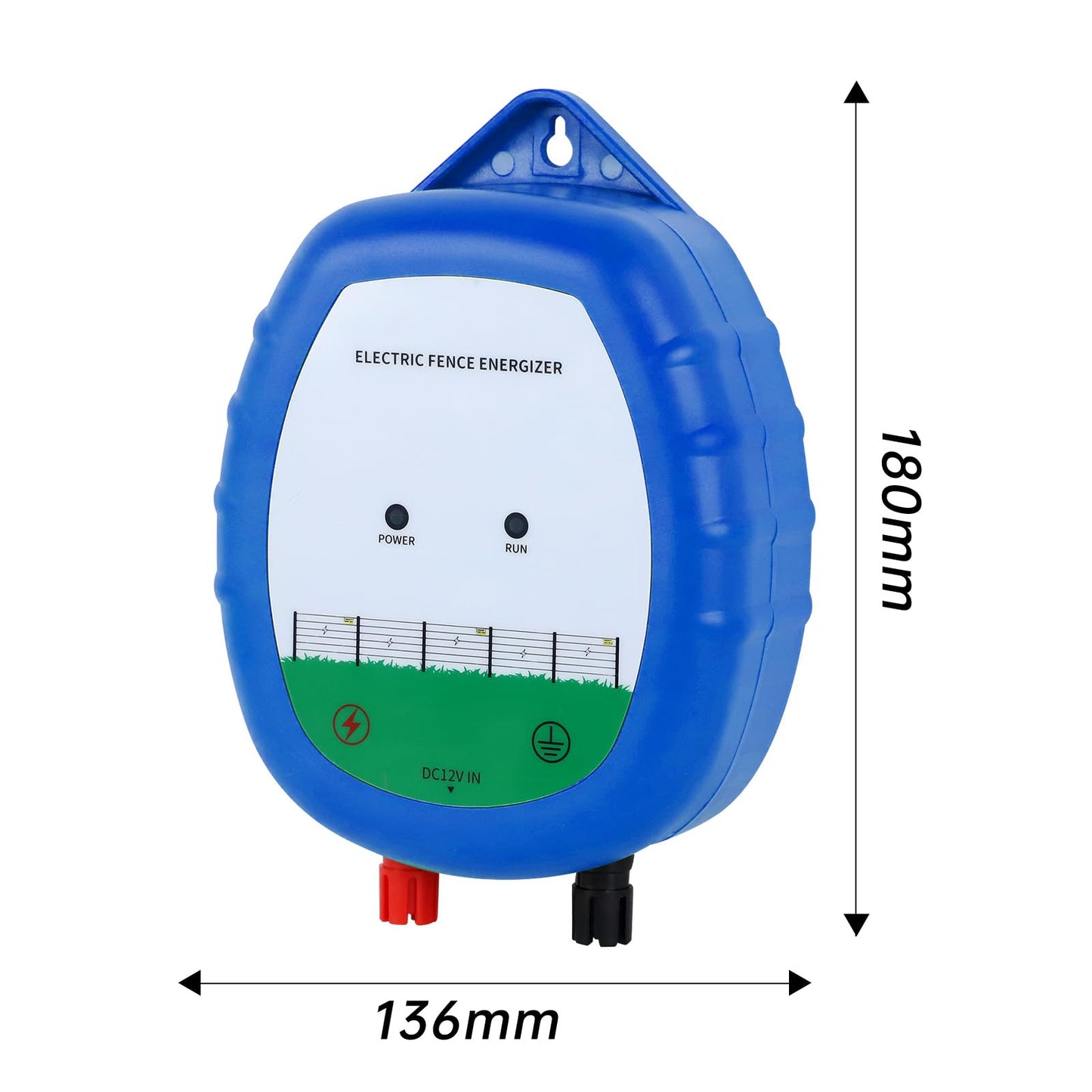 ATMOREA Electric Fence Charger - Multi-Powered, 8 kV, 0.5 Joules Output Energizer, Ideal for Livestock, Pet, Poultry, Gardens, Orchards Protection - Up to 5-Mile Range