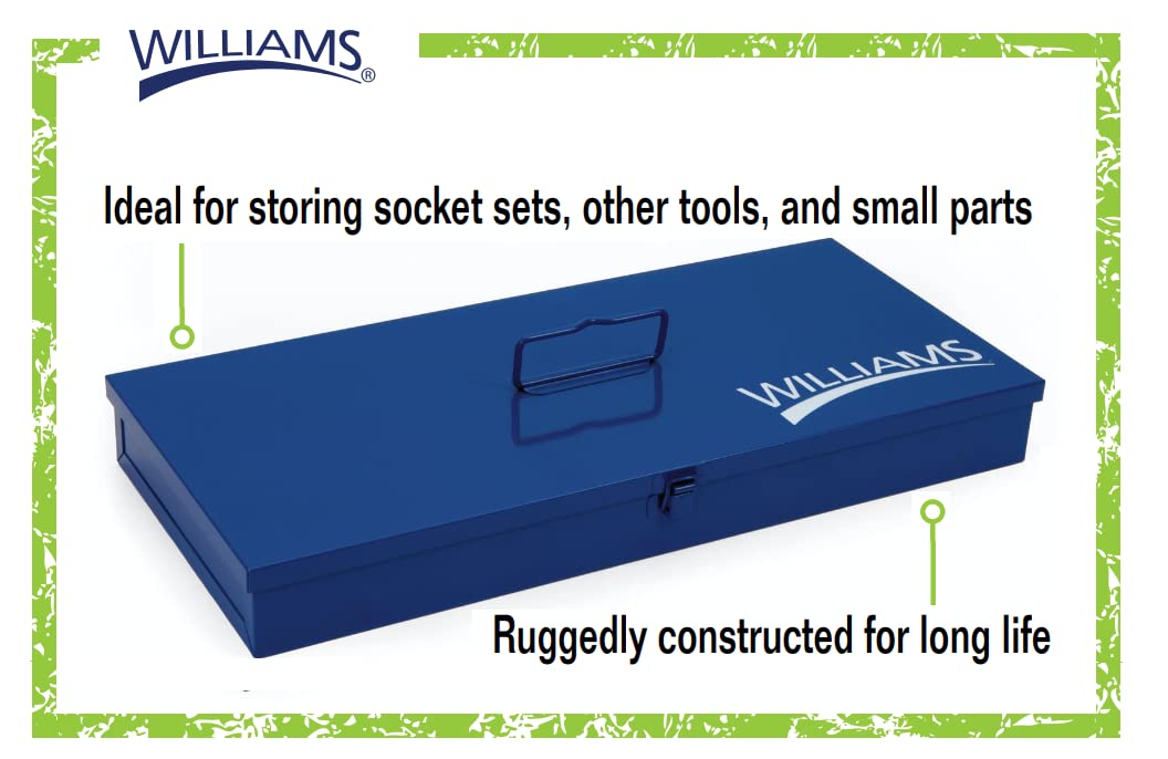 Williams MSB-29HFTB 29-Piece 3/8-Inch Drive Socket and Drive Tool Set with Toolbox