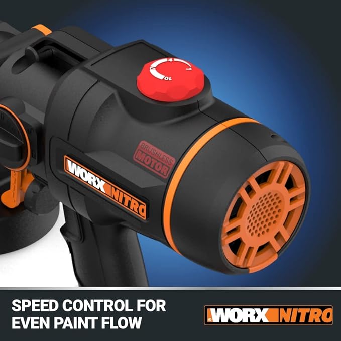 WORX NITRO 20V Cordless Paint Sprayer Power Share with Brushless Motor