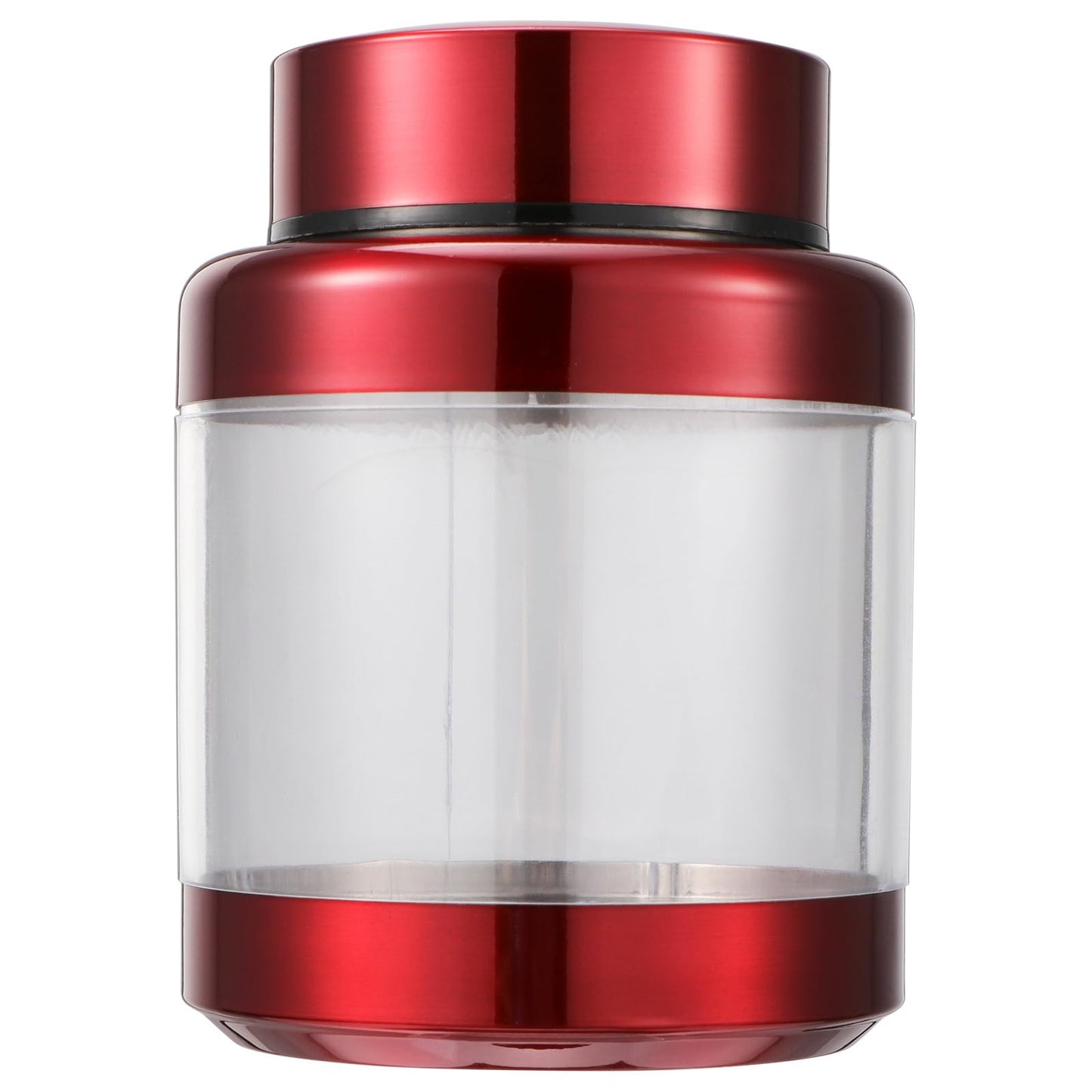PRETYZOOM 2pcs Red Candy Jar Food Canisters Airtight Metal Kitchen Container Airtight Coffee Container Snacks Jar Coffee Bean Canister Sugar Jar Cereal Can Storage