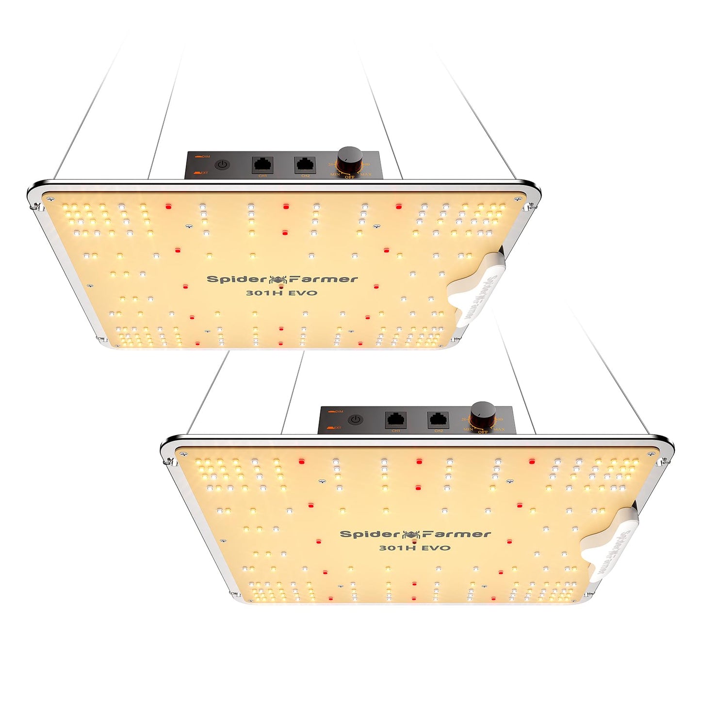 Spider Farmer New Grow Tent Fan 6" and SF1000-2Pack, Samsung LM301H EVO Led Grow Light, Full Spectrum Plant Grow Light