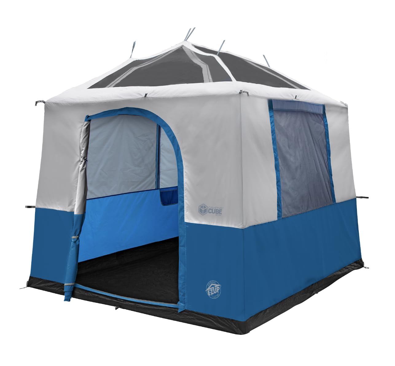 E-Z UP Camping Cube Sport, Converts 10' Angled Leg Canopy into Camping Tent, Royal Blue (Canopy/SHELTER/Poles NOT Included)