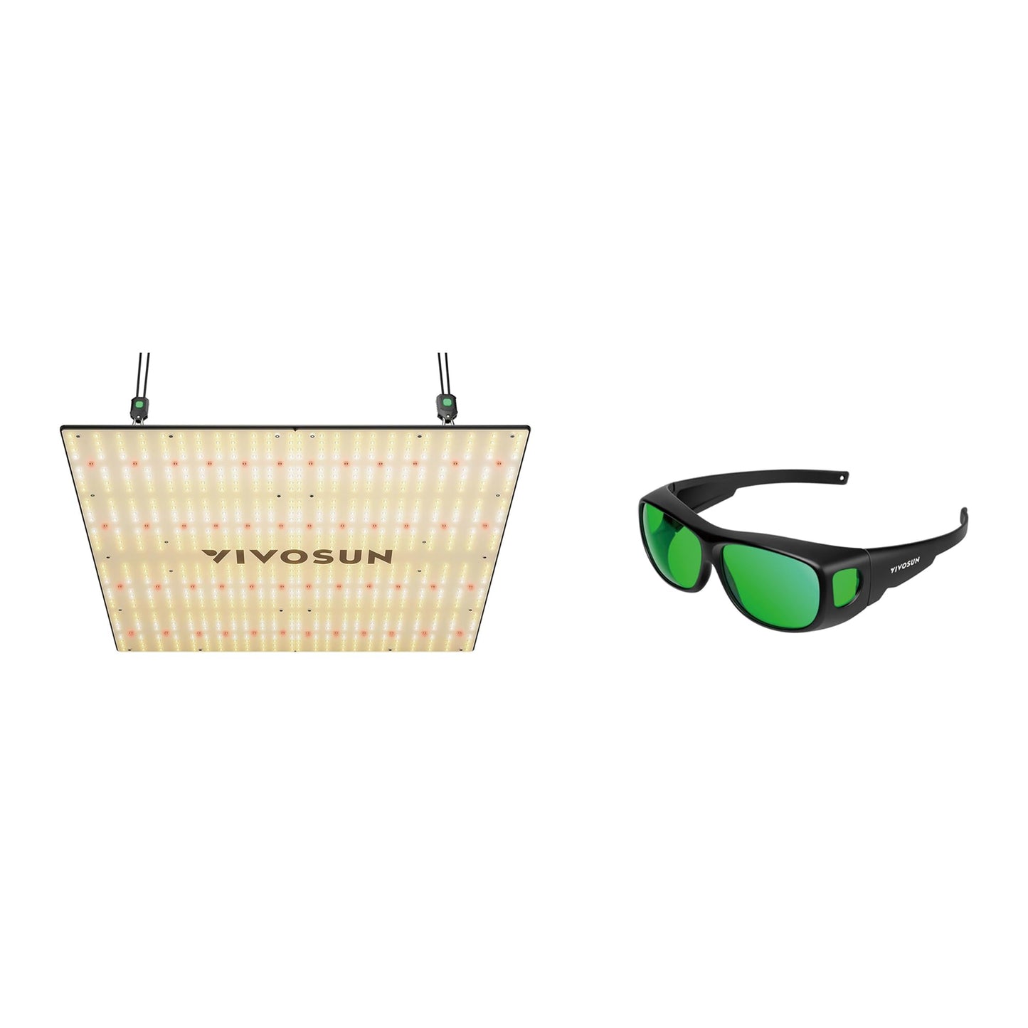 VIVOSUN VS4000 LED Grow Light and Indoor Hydroponics LED Grow Room Glasses with Glasses Case