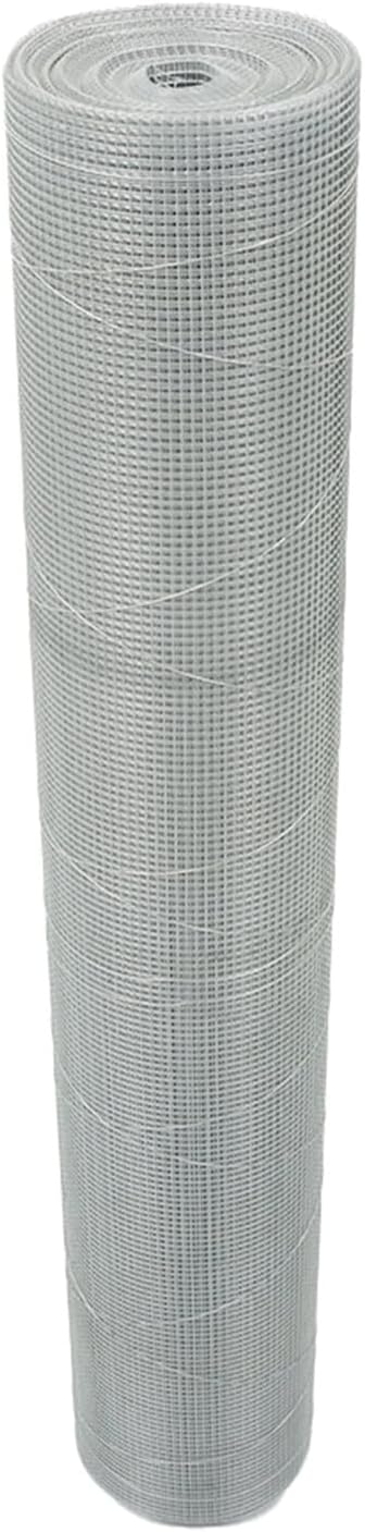 LABLT 48 in x 100 ft Hardware Cloth, 1/4 in Chicken Wire Fence for Chicken Coop Fences and Poultry Animal Netting (23 Gauge, Silver White)
