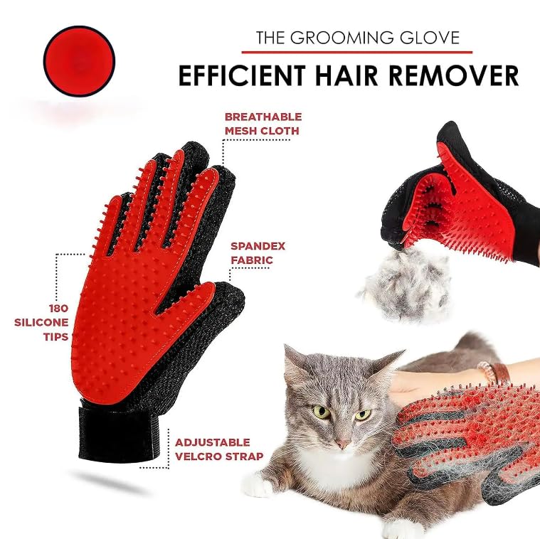 Professional Pet Grooming Kit, 10-in-1 Dog and Cat Supplies, Slicker Brush and Nail Clipper Set