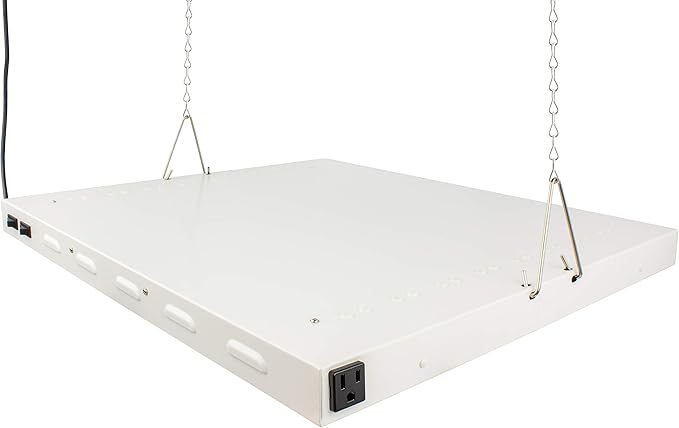 2X2Ft 100W LED Grow Lights with 5500K White Spectrum and Over 2.0 PPF/W and 20000 Lumens Great for Retrofit T5 2Ft 8 Lamp Fluo. Lights or 250W MH System, Grow Double Fast! (2X2, W55)