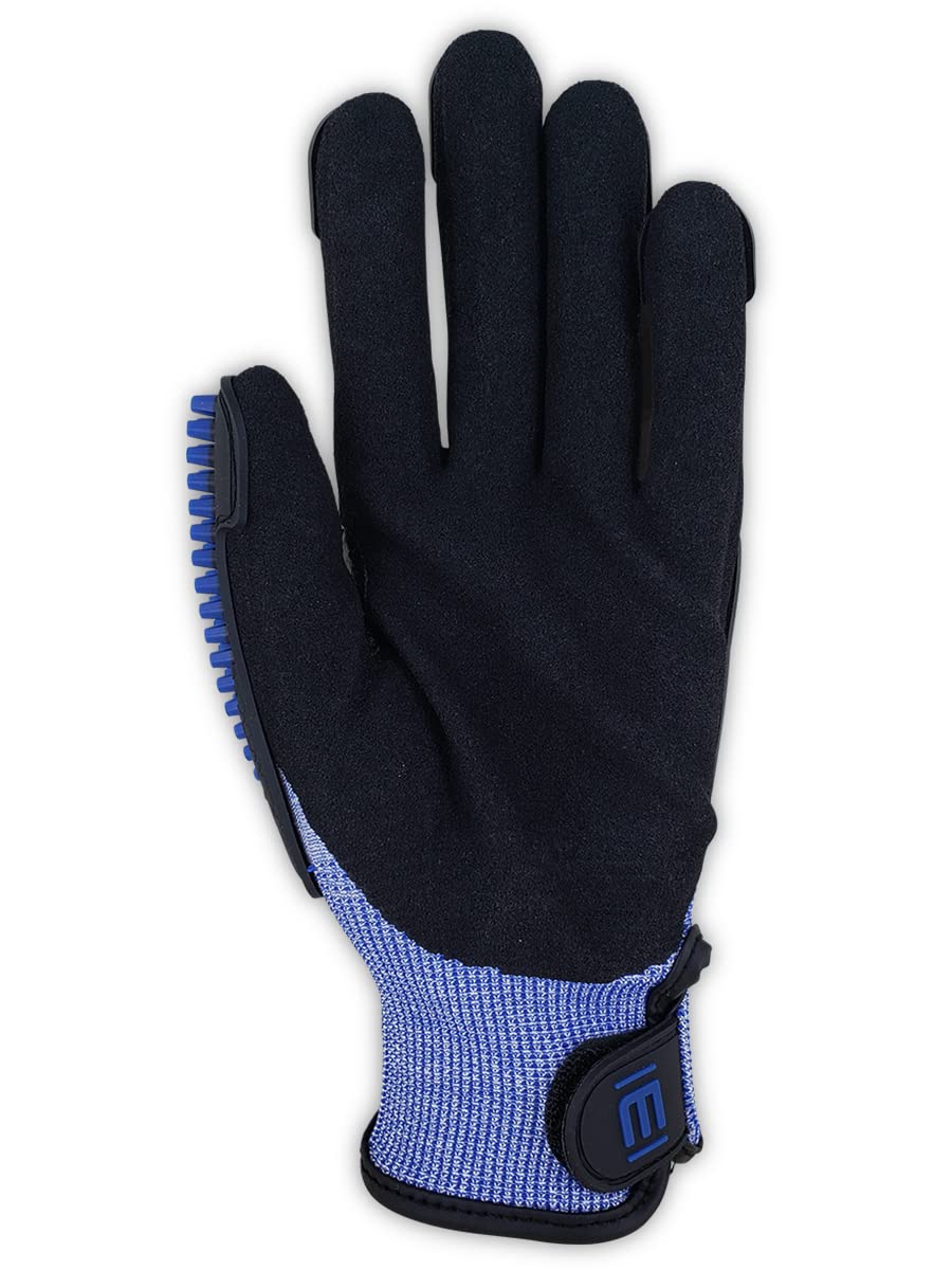 MAGID T-REX Flex Series Extremely Lightweight AeroDex Technology VersaTek Grip Palm Coated Impact 3 Glove – Size 12/XXXL–ANSI Level A8–24 Pairs