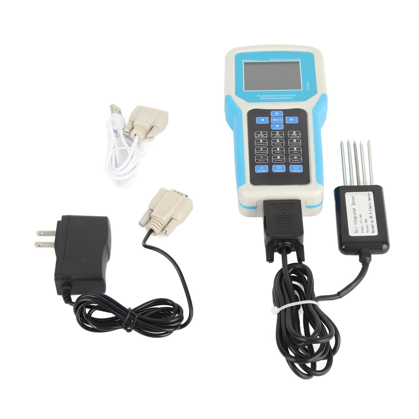 Soil Tester, 7 in 1 Large Digital Display Soil Test Kit with , Temperature, Conductivity, Nitrogen, and Test, Handheld Nutrient Plant Fertilizer Soil Meter Data Logging