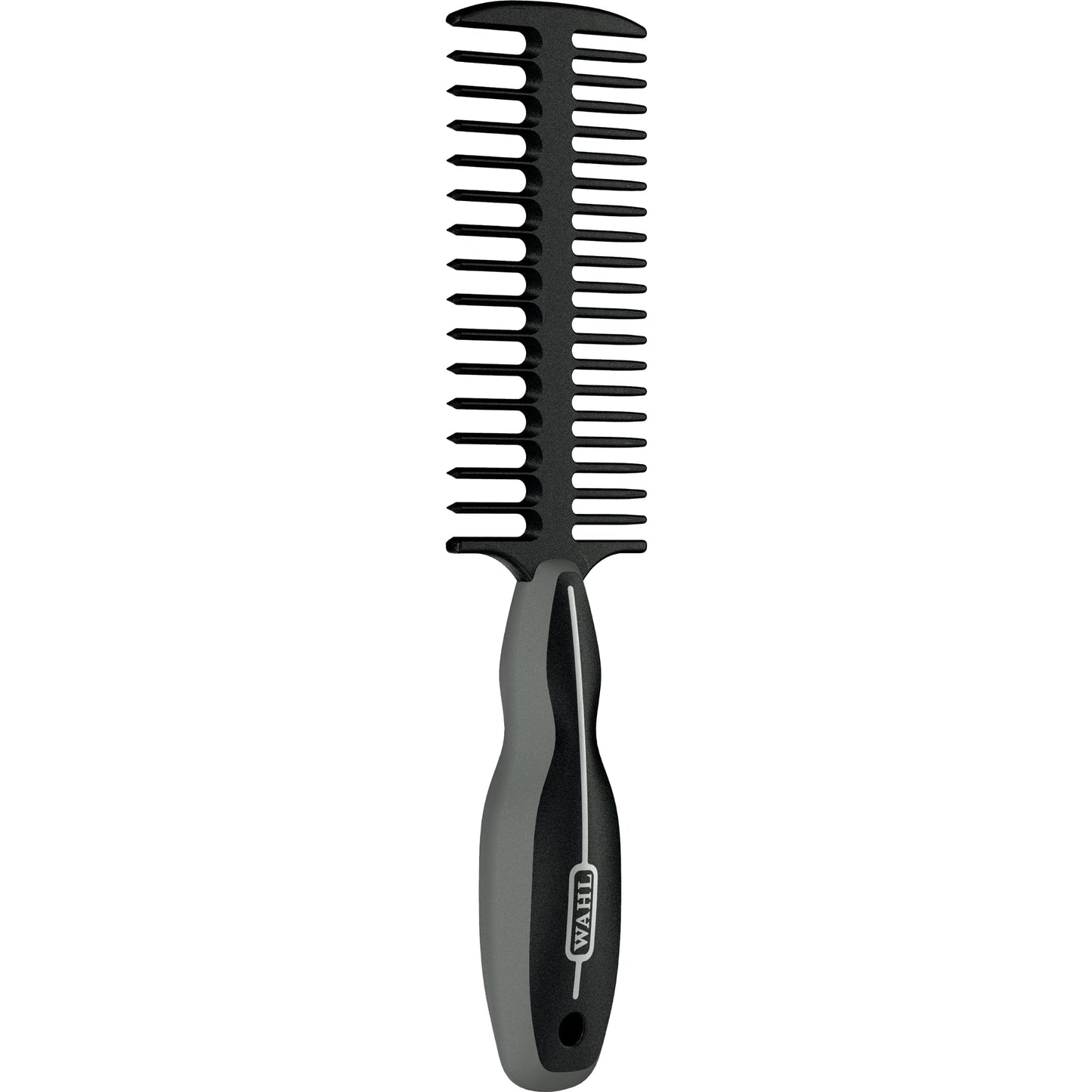 WAHL Professional Animal Mane & Tail Brush - Ergonomic Black Braiding Comb (#858708) for Equine Grooming