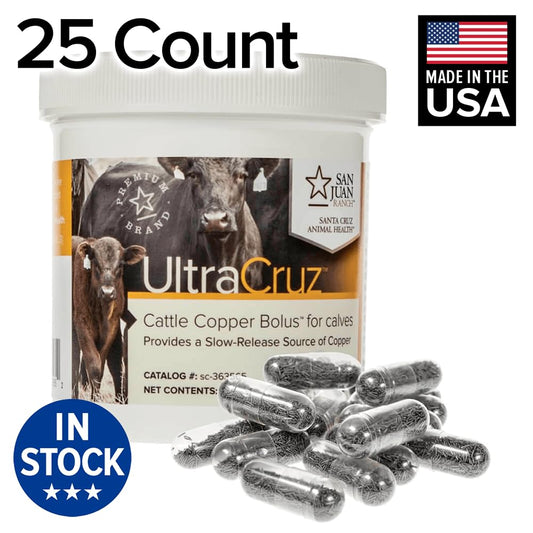 UltraCruz - sc-363565 Cattle Copper Bolus Supplement for Calves, 25 Count x 12.5 Grams