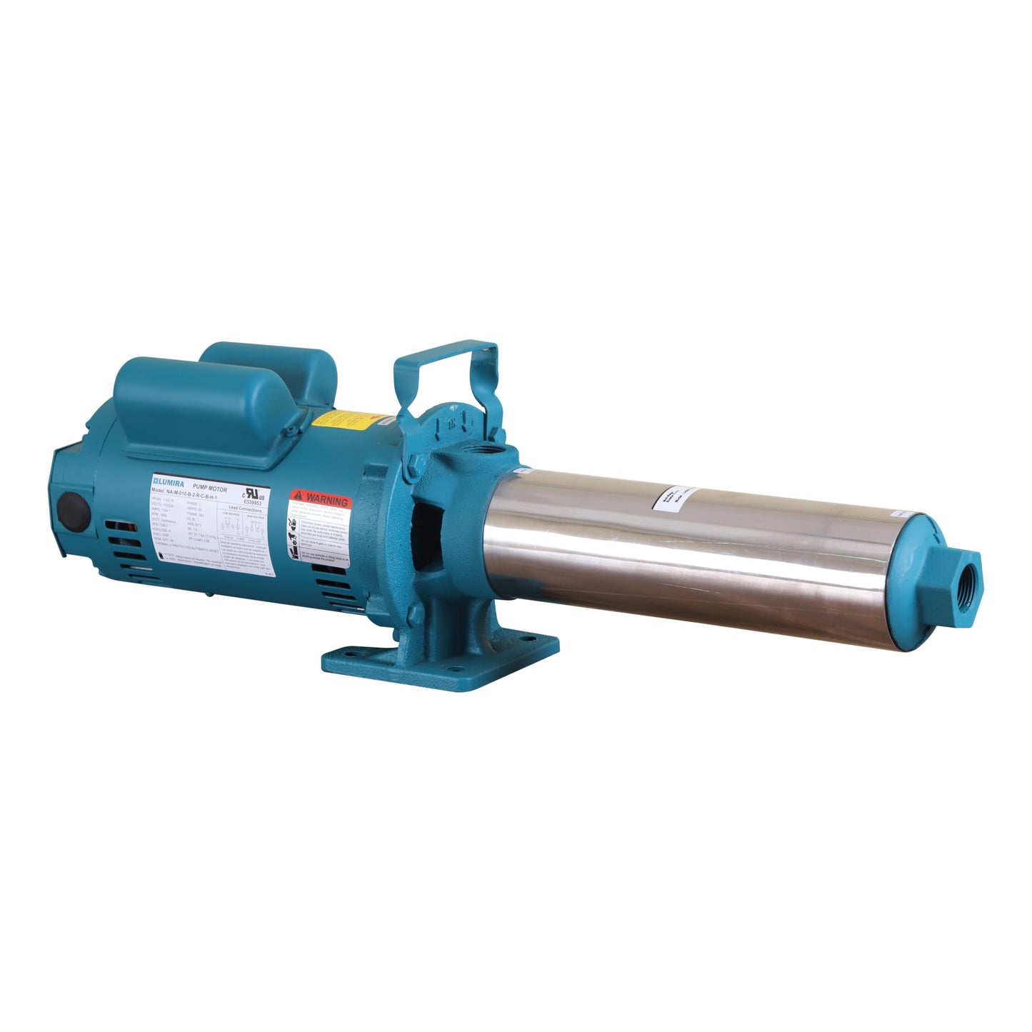 LUMIRA Multi stage booster pump - 7 GPM,12 STAGE, 1 hp, 115/230 Volts, 1 phase, 1" FNPT connections