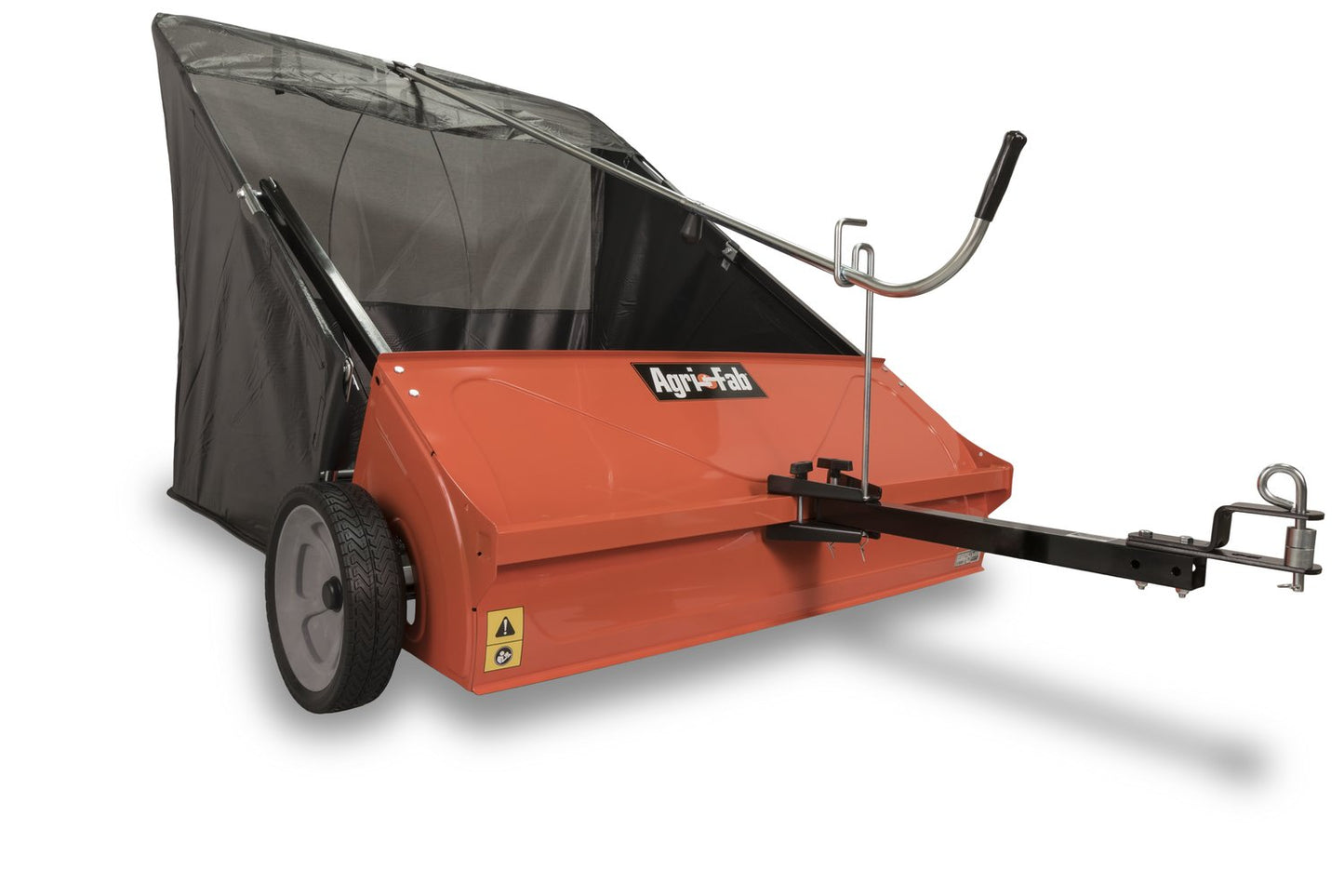 Agri-Fab Polypropylene 45-0288 175-Pound Max Tow Behind Drop Spreader, Black 42 Inch & 45-0492 Lawn Sweeper, 44-Inch Orange