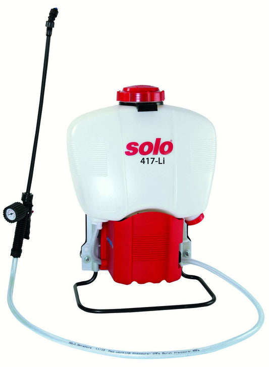SOLO 417-Li Backpack Sprayer, 4.5 Gallon, Battery-Operated,White