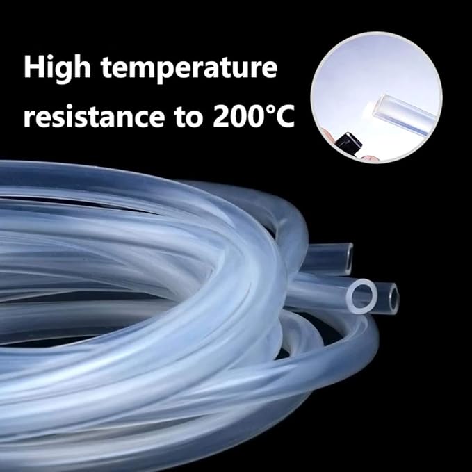 1/16" ID Silicone Tubing, Food Grade 1/16" ID x 1/8" OD 3 Feet Length Pure Silicone Hoses High Temp for Home Brewing Winemaking