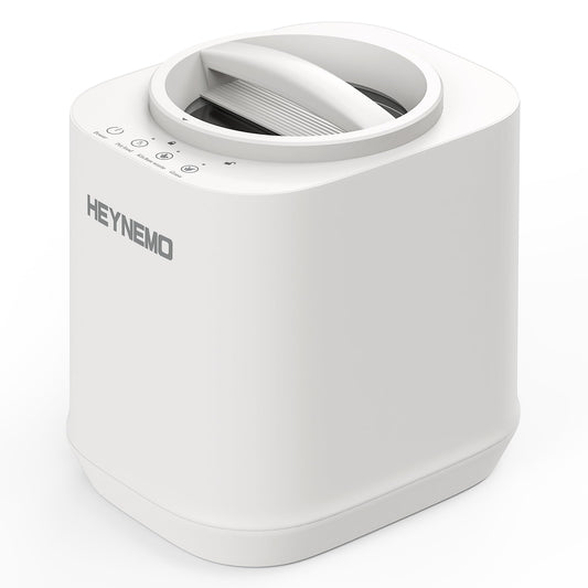 Kiss the Water Electric Composter for Kitchen, 4L Large Smart Countertop Compost Bin with 3 Composting Modes, Odorless Indoor Electric Kitchen Food Recycler with Safe Lock, White